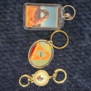 Vintage Utah Gold Tone Decorative Keychain Set -